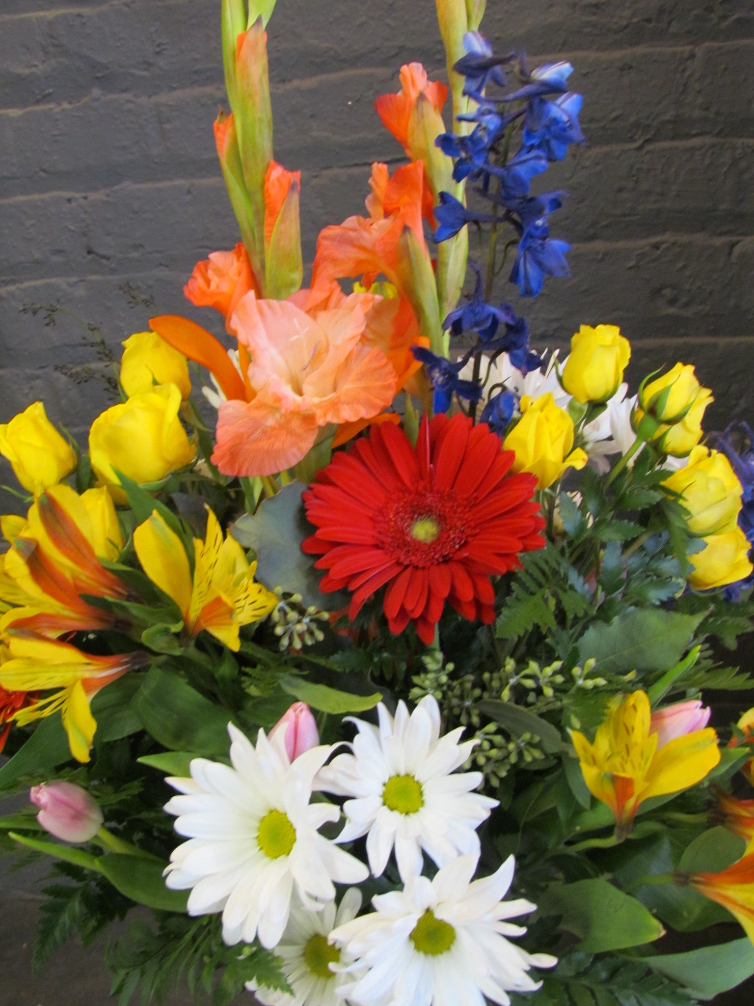 Fresh bouquet of flowers of designer's choice